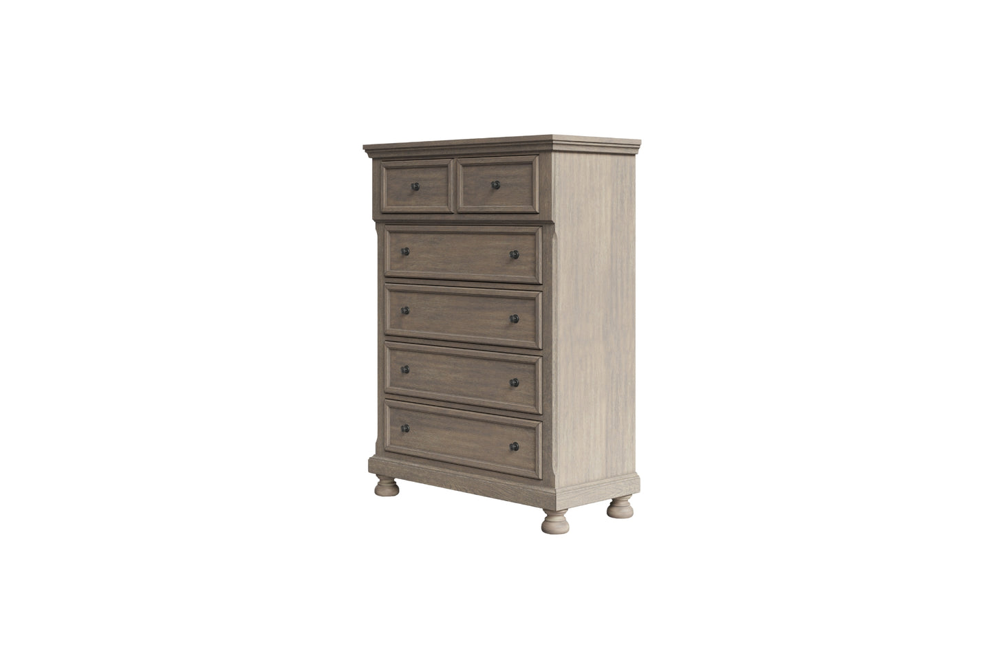 Prescott 5-Drawer Chest- Grey