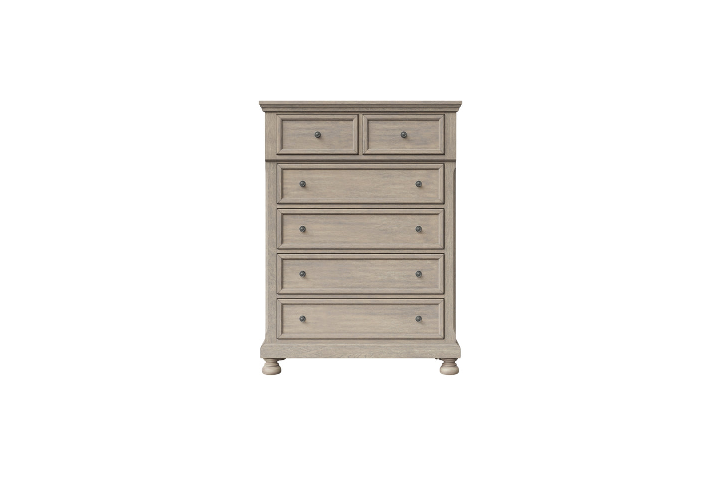 Prescott 5-Drawer Chest- Grey