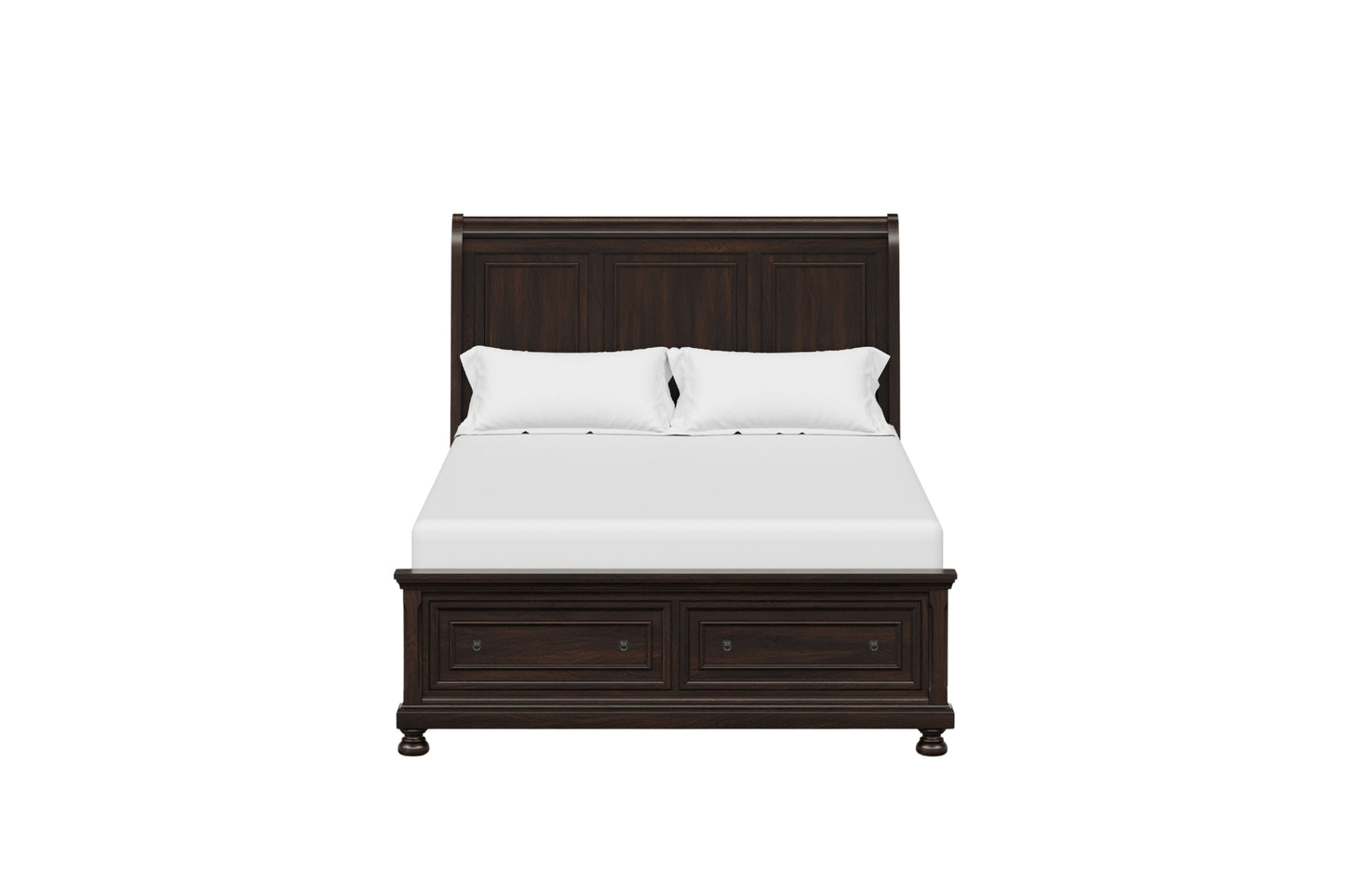 Prescott Storage Sleigh Bed- Cherry
