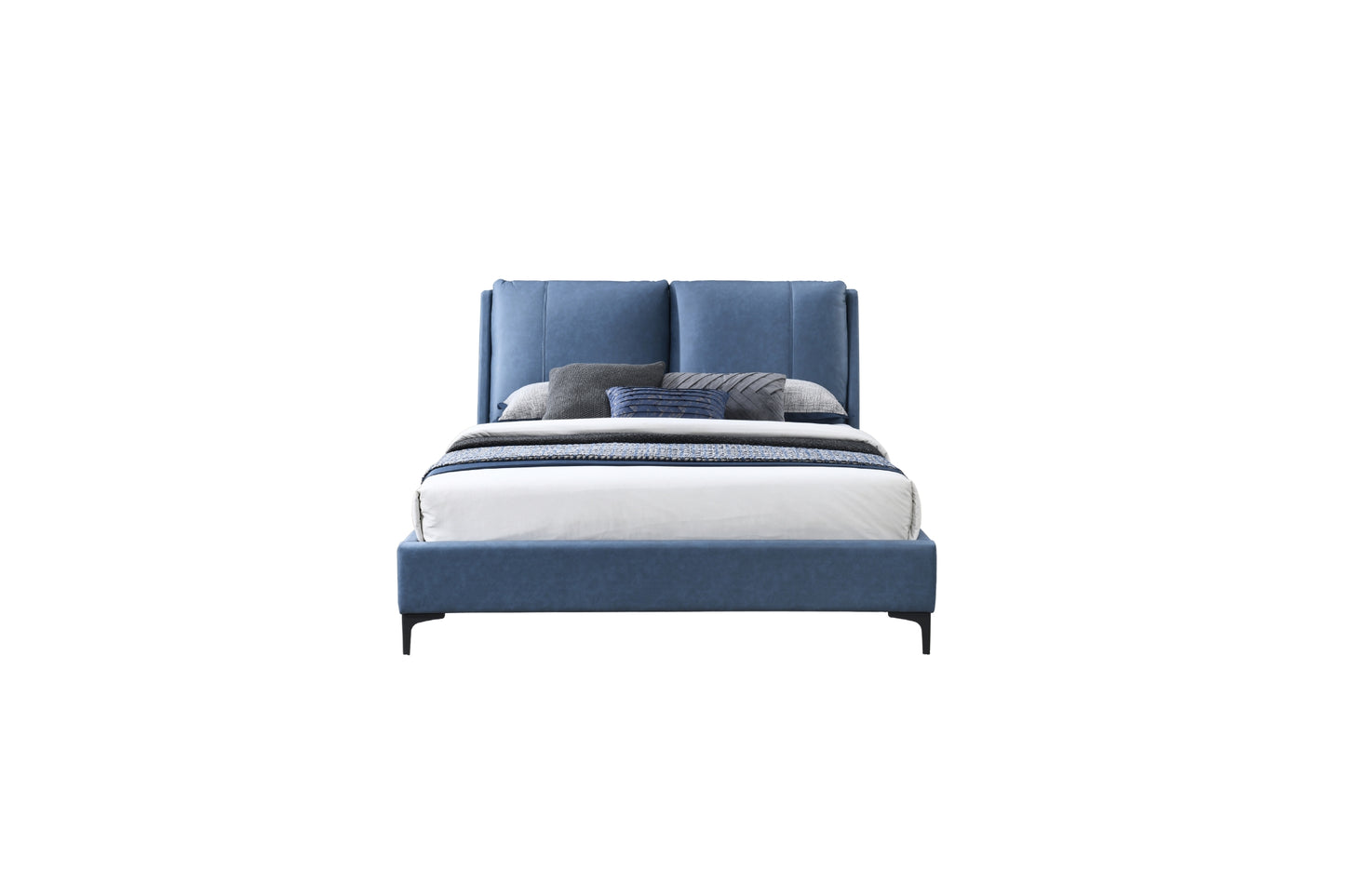 Bryant Upholstered Bed- Blue