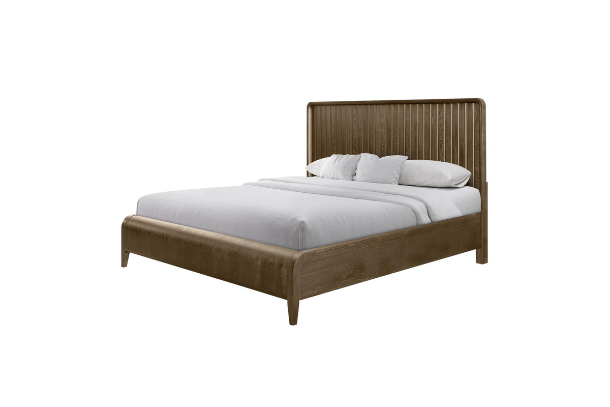 Elure Latte Waterfall Panel Bed