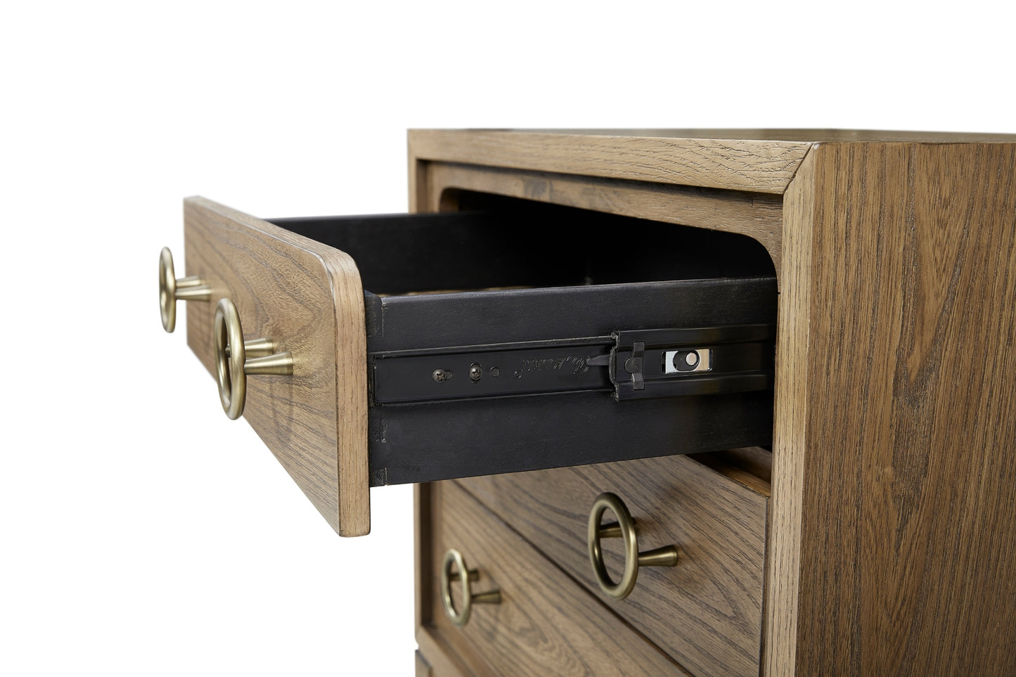 Elure 3-Drawer Nightstand- Latte
