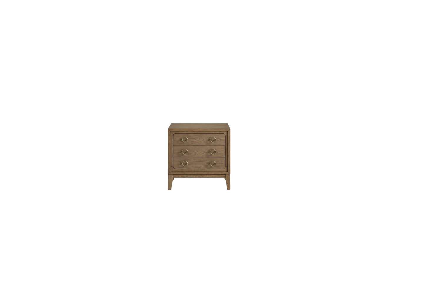 Elure 3-Drawer Nightstand- Latte