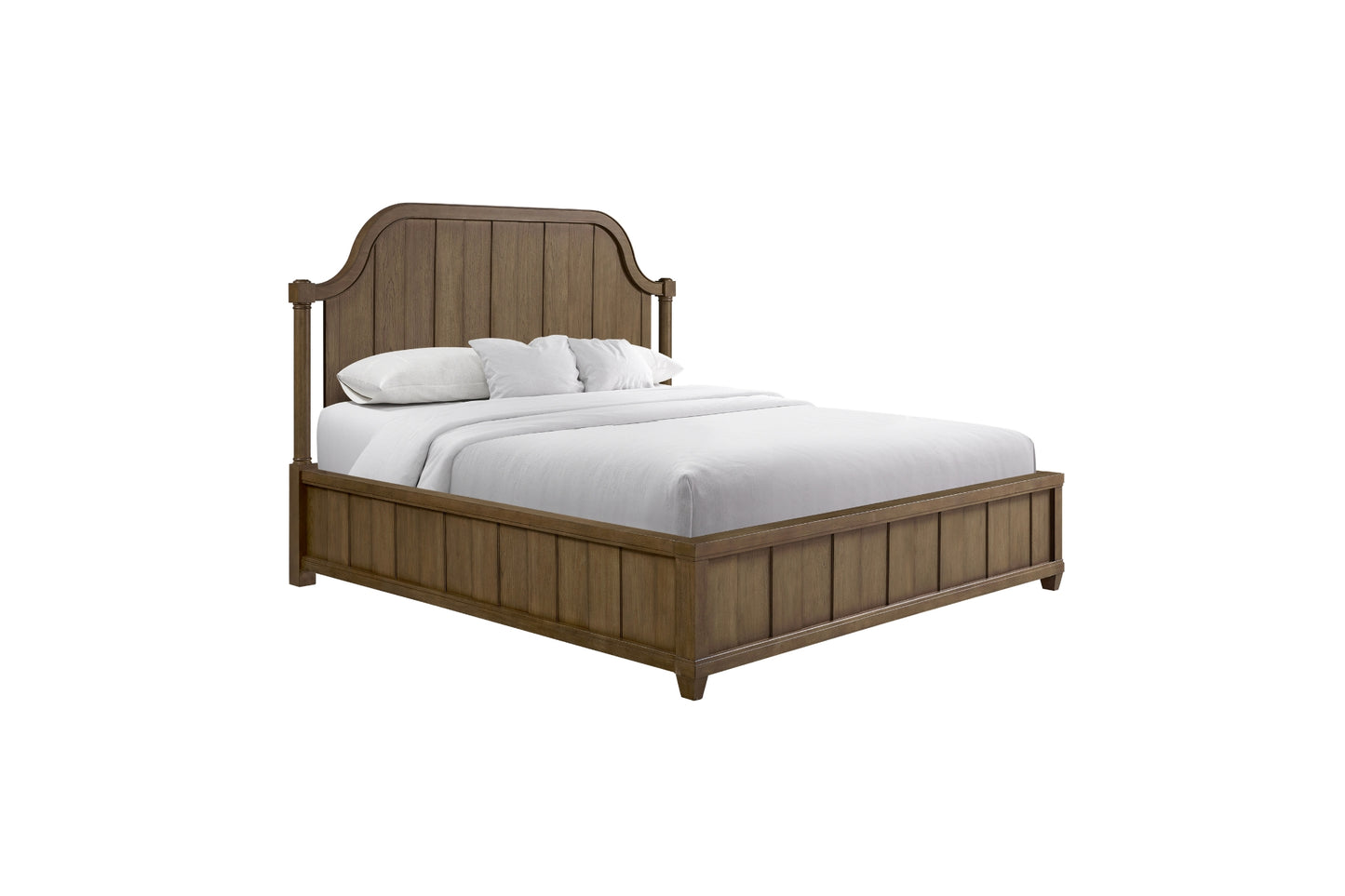 Tarrington Almond Planked Panel Bed