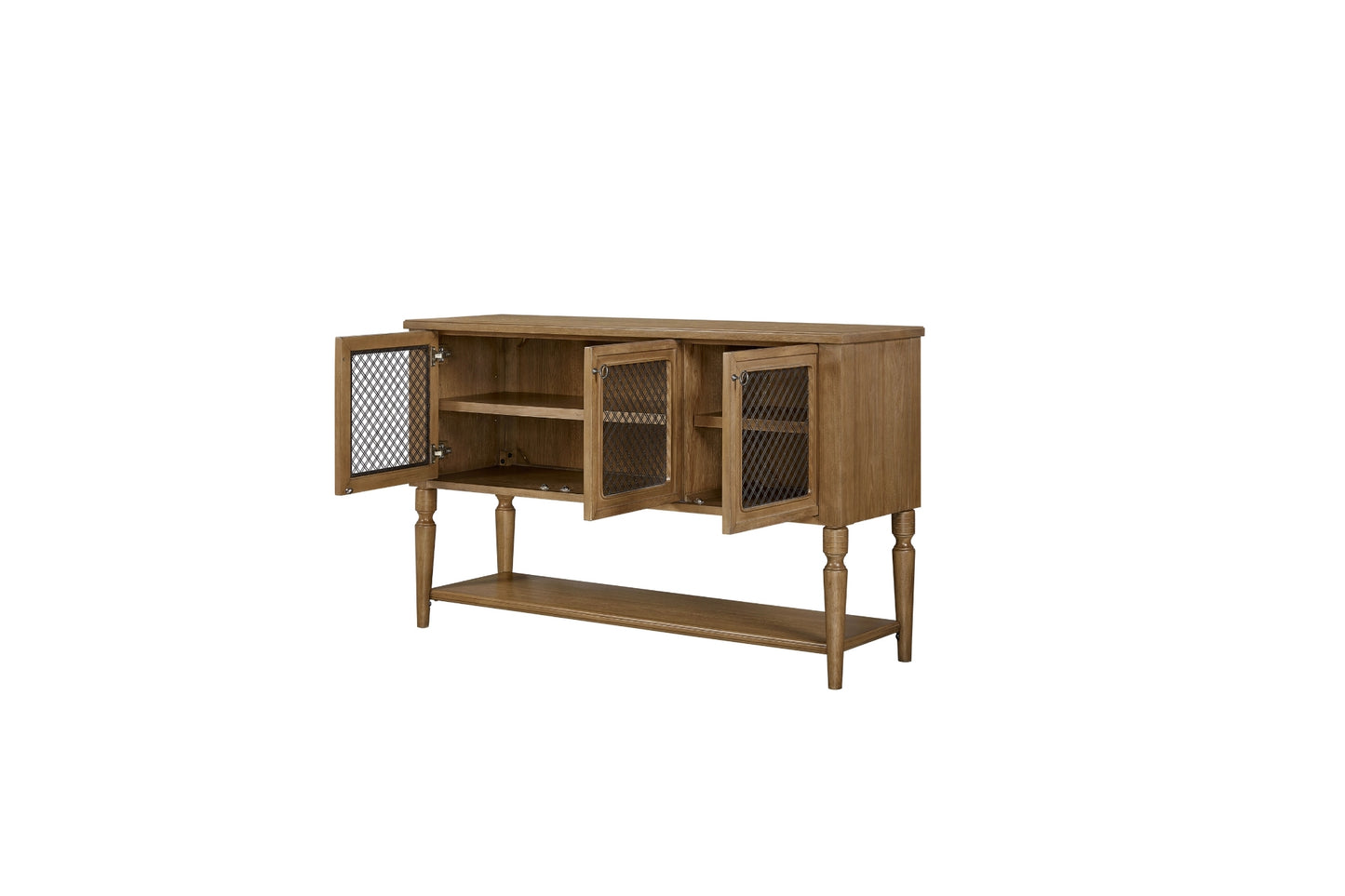 Tarrington Almond Server with Mesh Door Fronts