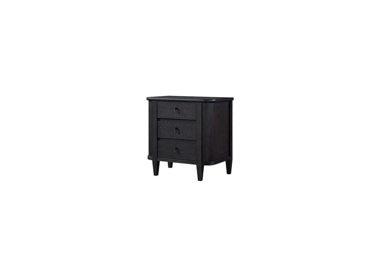 Pleasant Hill Ebony 3-Drawer Nightstand