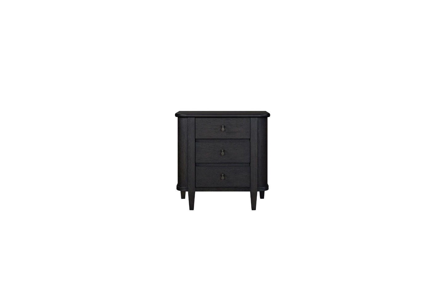 Pleasant Hill Ebony 3-Drawer Nightstand