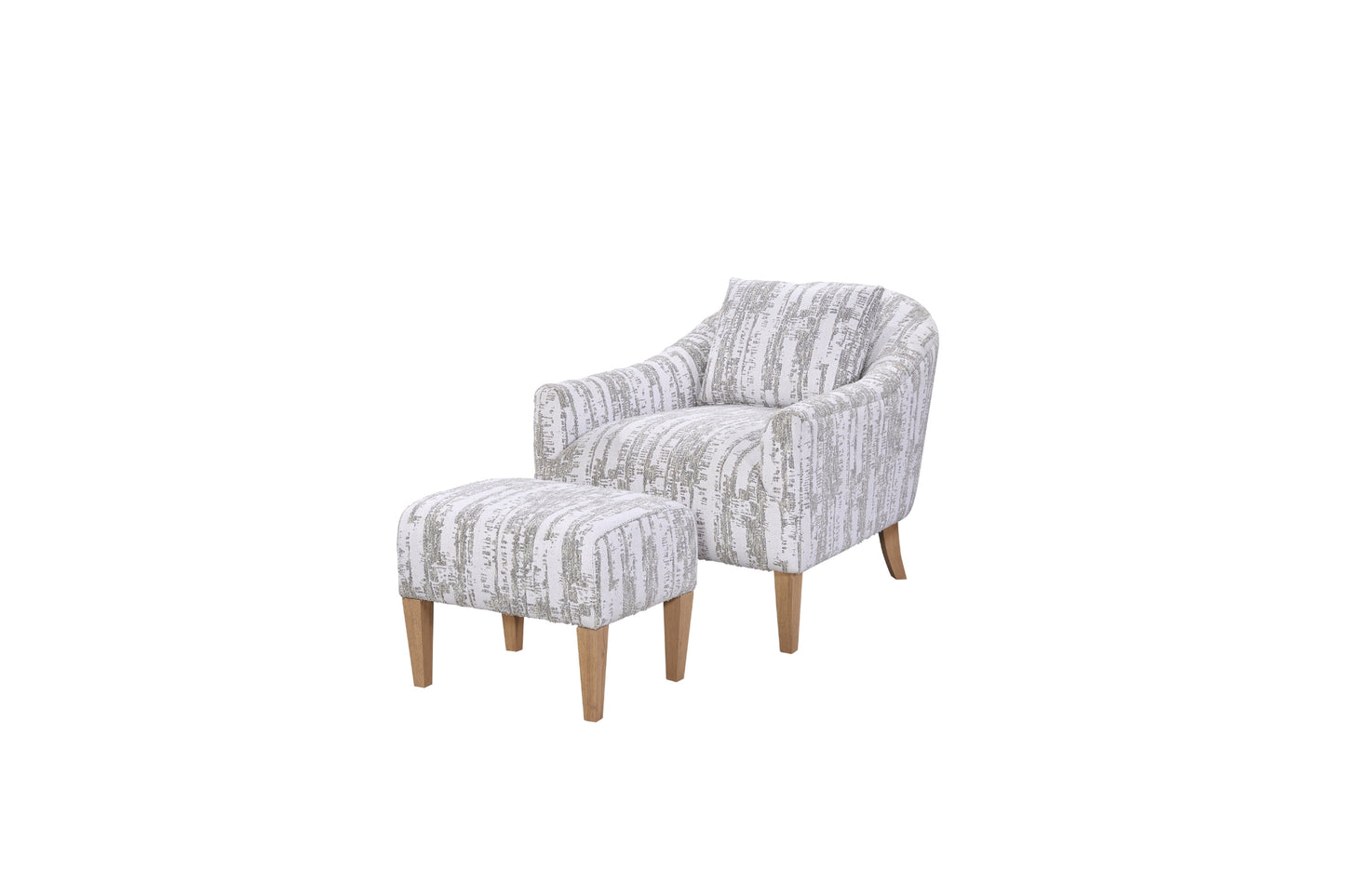Pleasant Hill Cypress Accent Chair and Ottoman