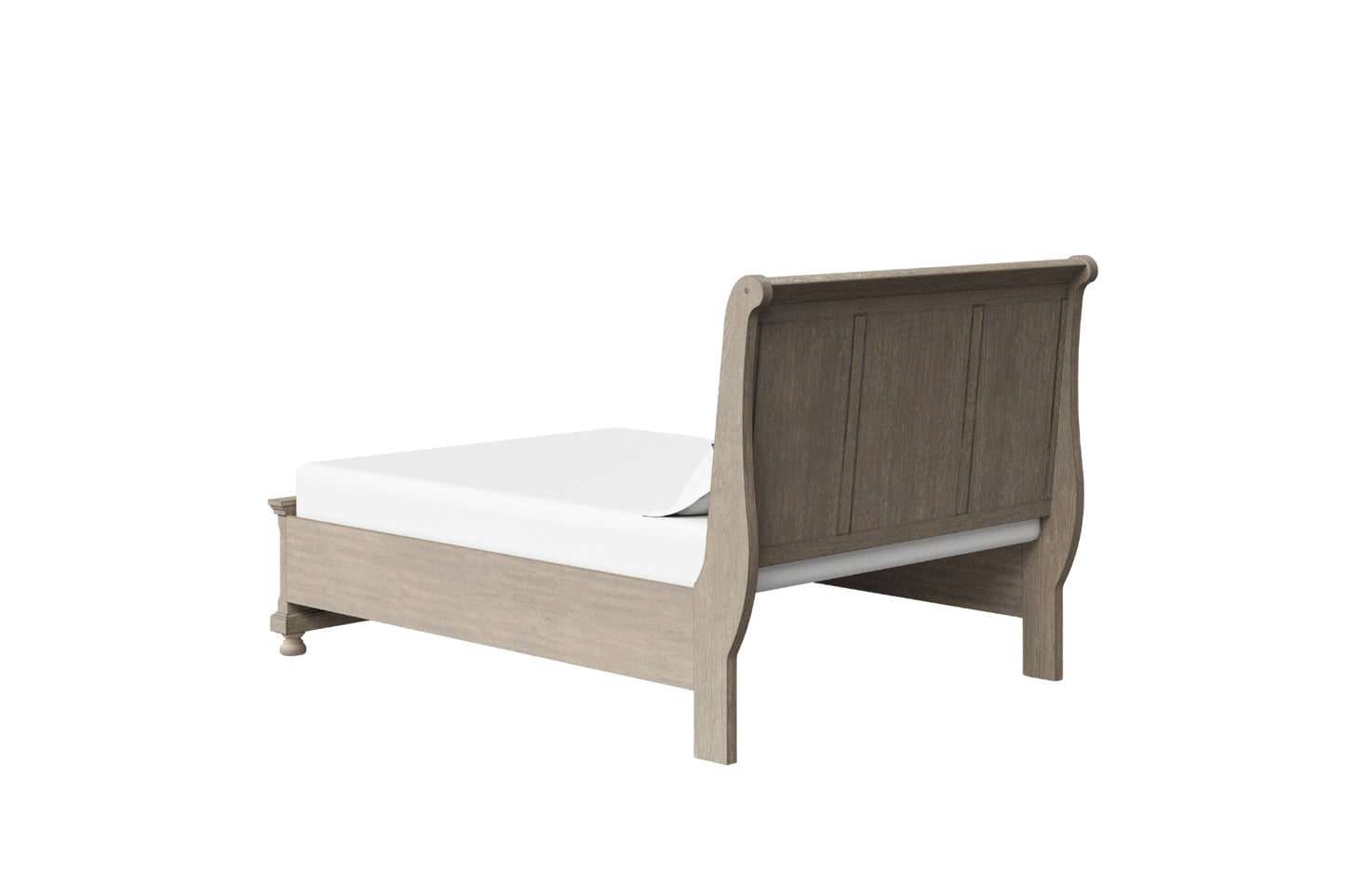 Prescott Storage Sleigh Bed- Grey