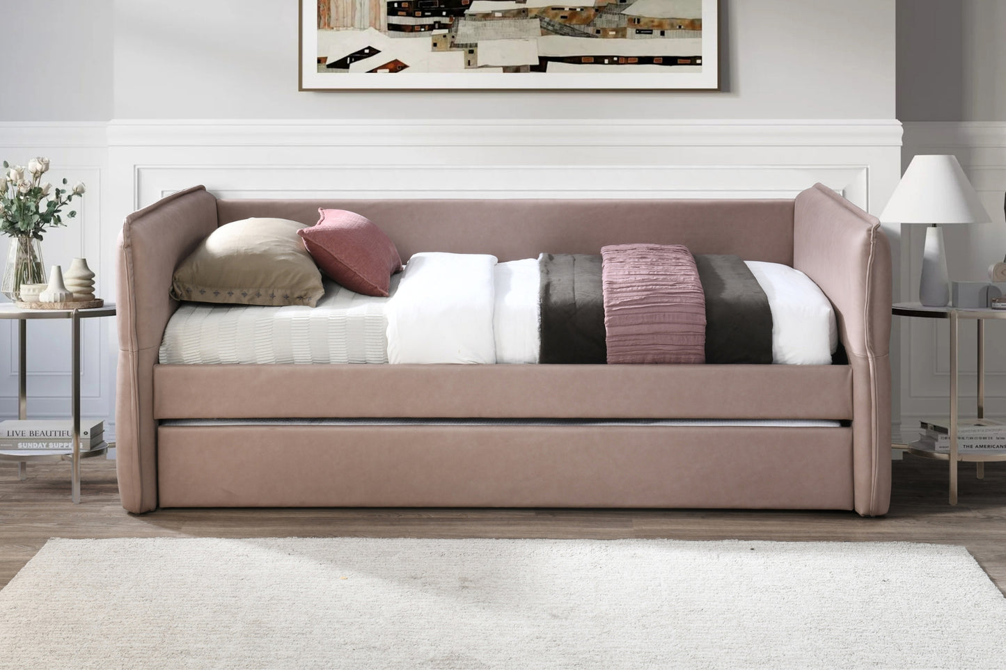 Trina Upholstered Trundle Bed