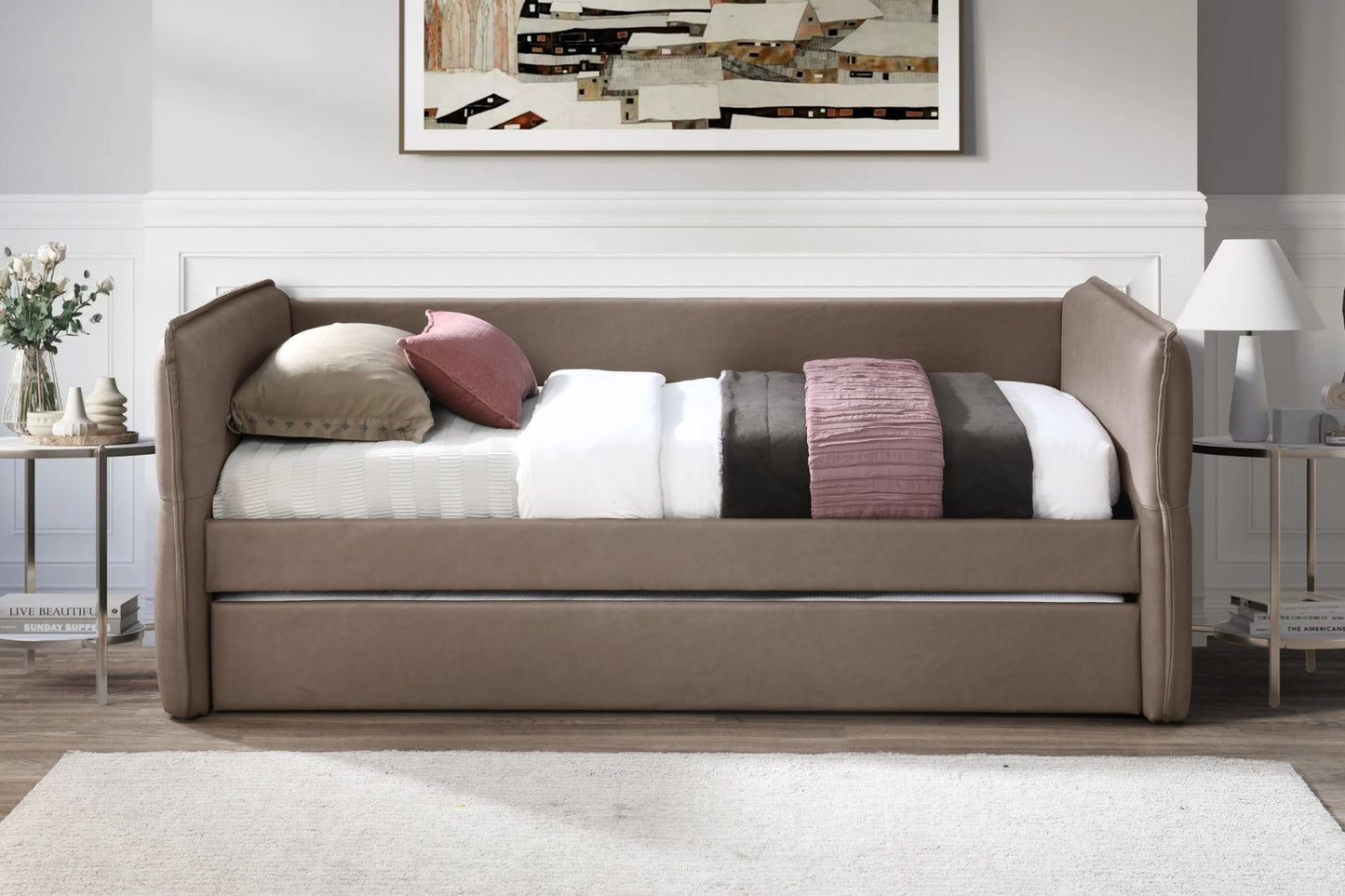 Trina Upholstered Trundle Bed