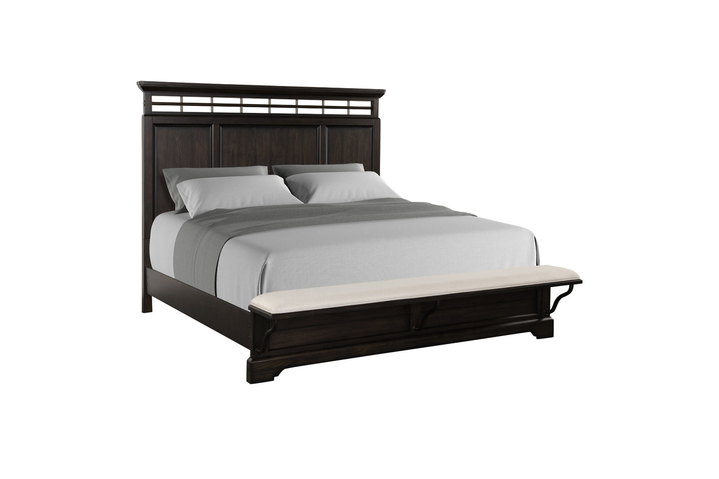 Bellamy Lane Panel Bed with Bench