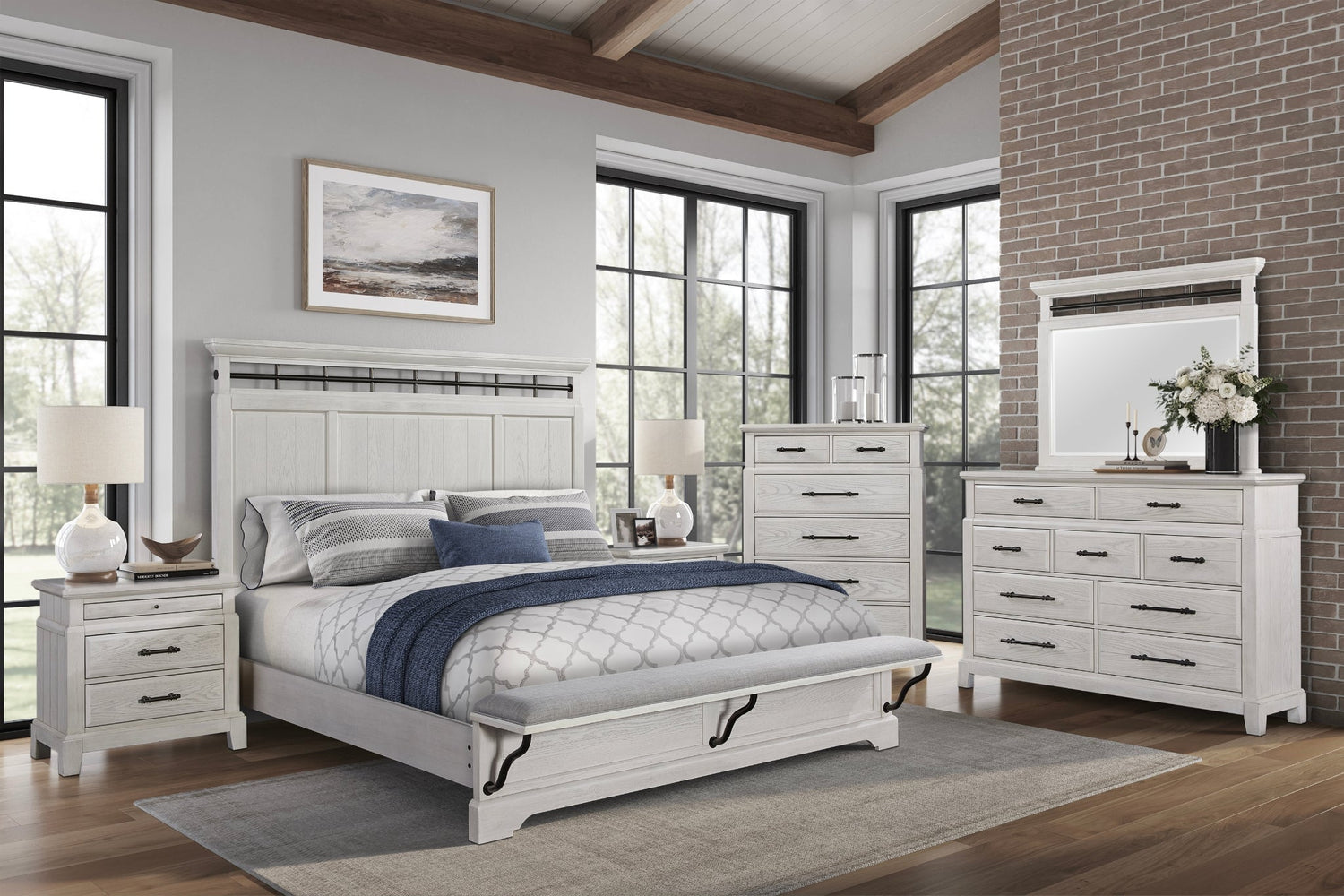 Bellamy Lane Whitewash Bedroom