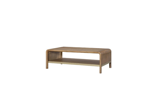 Elure Waterfall Cocktail Table - Latte