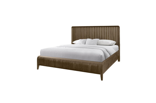 Elure Latte Waterfall Panel Bed