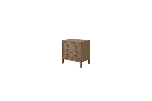 Elure 3-Drawer Nightstand- Latte