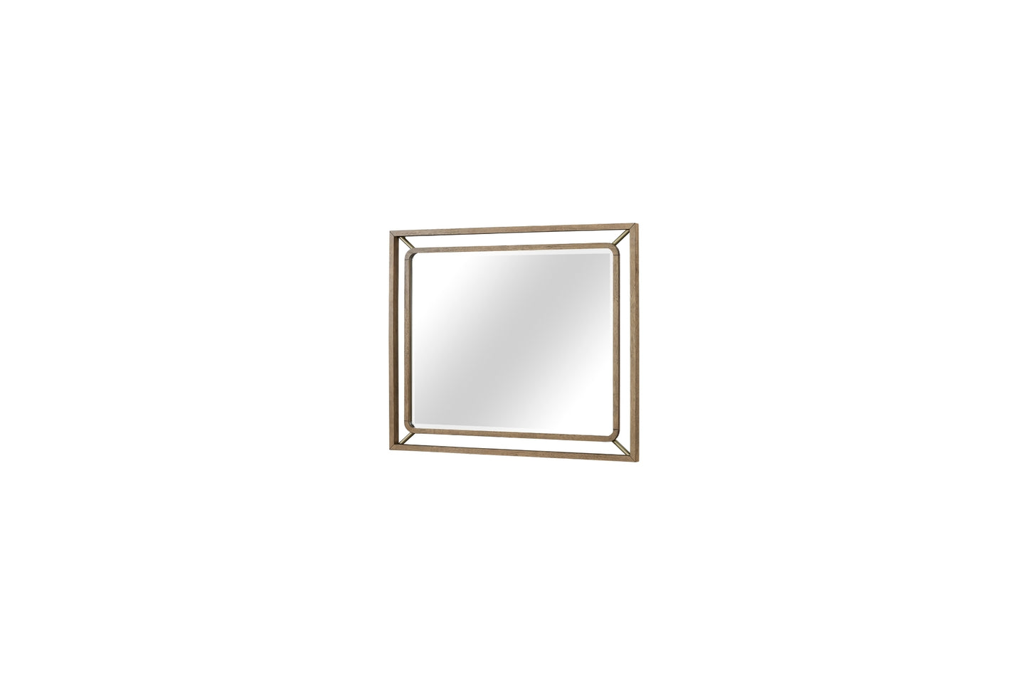 Elure Wood & Metal Mirror