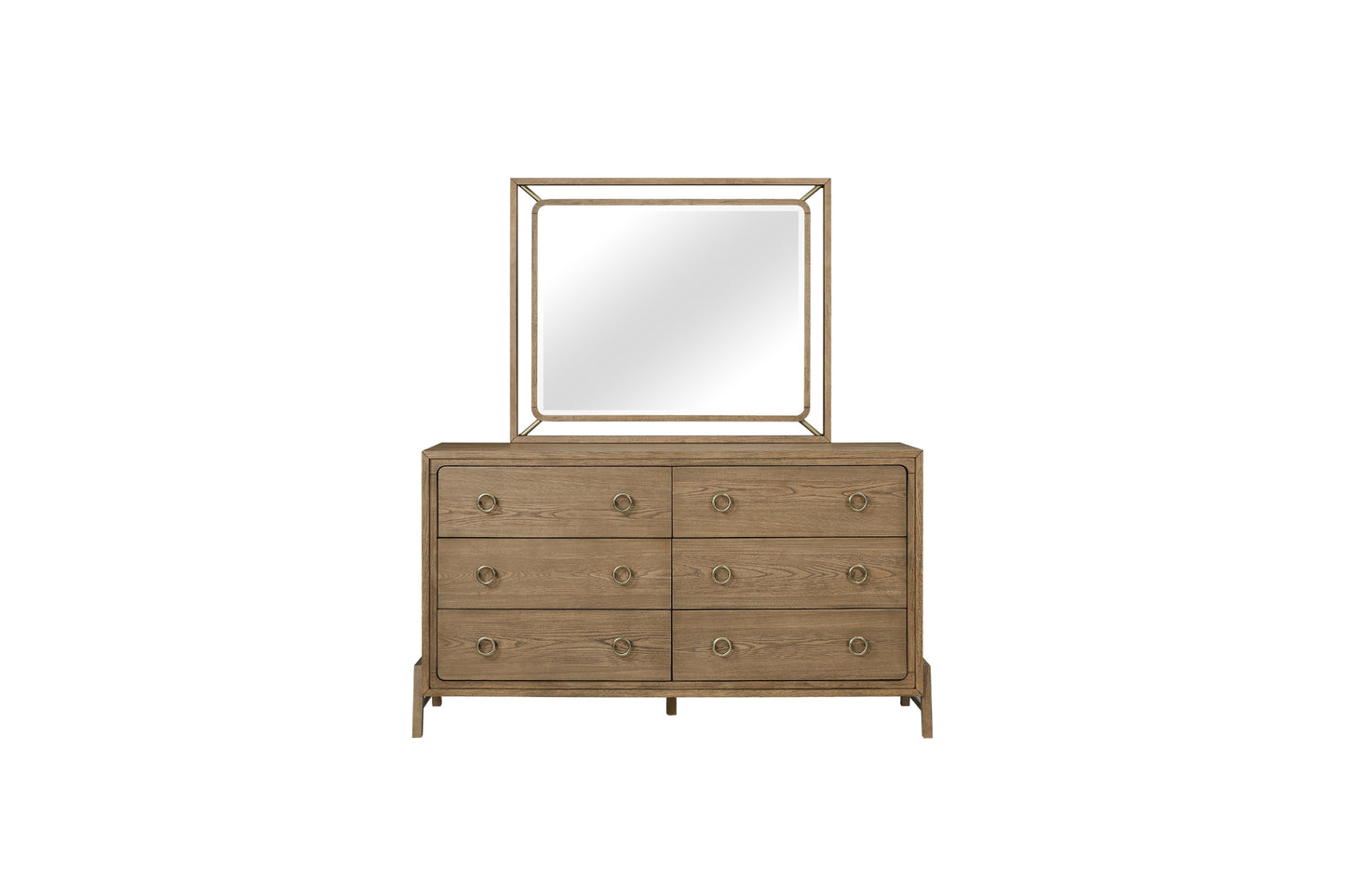 Elure Wood & Metal Mirror