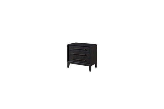 Elure 3-Drawer Nightstand- Peppercorn