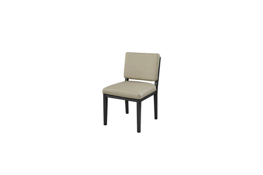 Elure Peppercorn & Leather Soft Back Chair