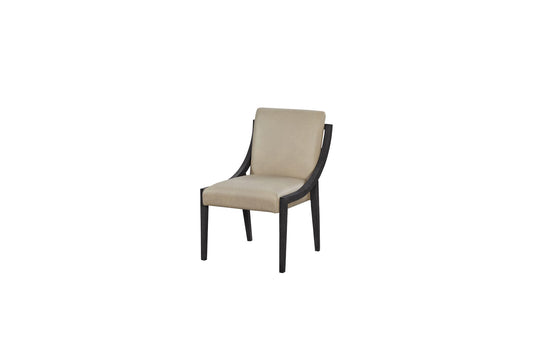 Elure Peppercorn & Leather Sling Chair