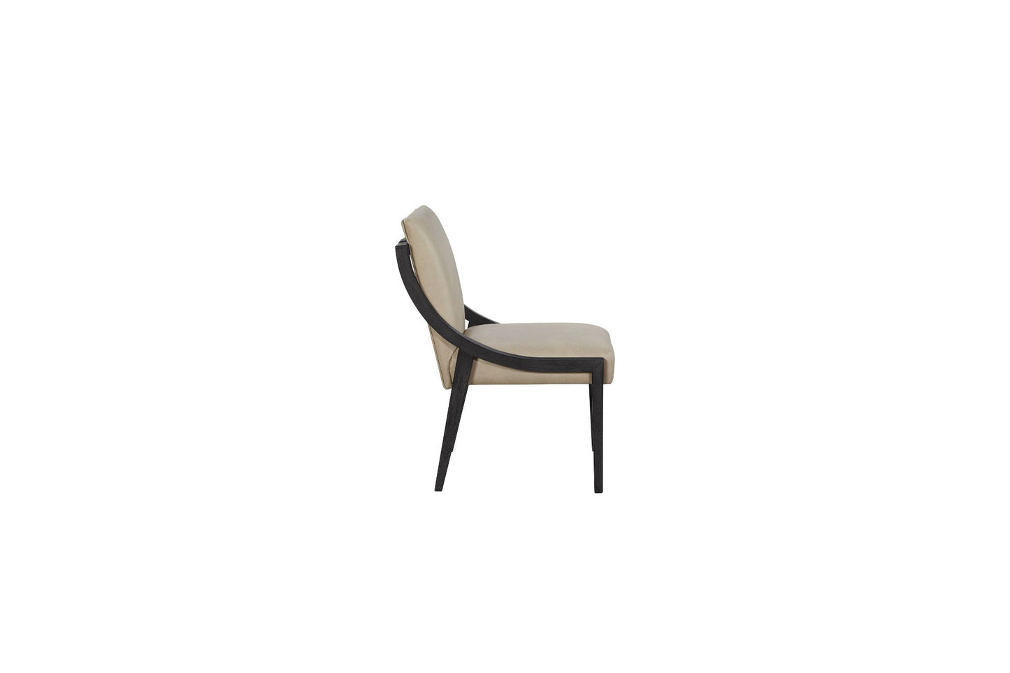 Elure Peppercorn & Leather Sling Chair