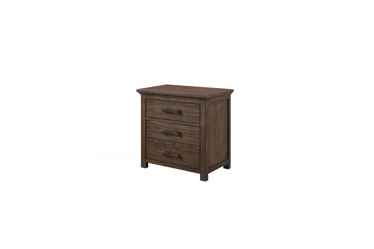 Hudson 3-Drawer Nightstand