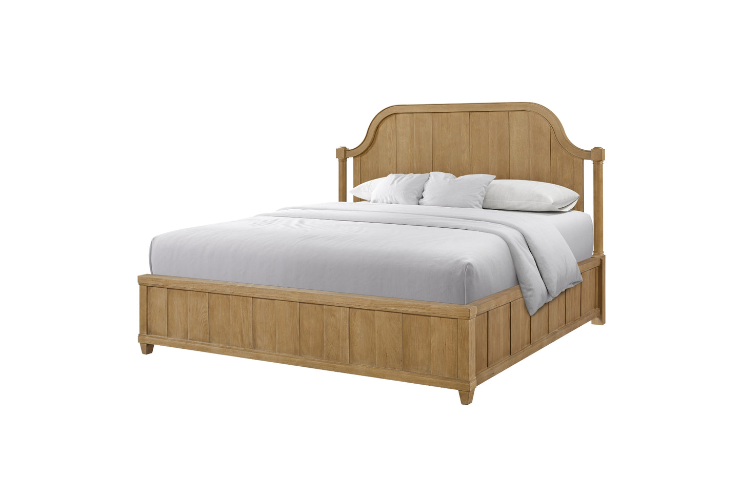 Tarrington Cashew Planked Panel Bed