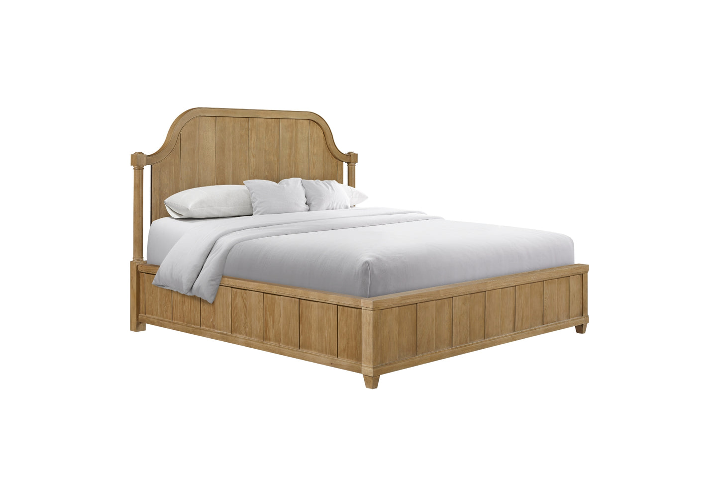 Tarrington Cashew Planked Panel Bed