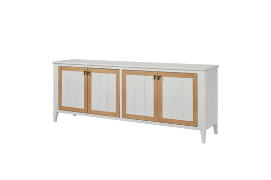 Pleasant Hill Suede and Ivory 84" Console with Power outlet