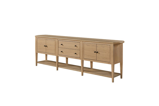Pleasant Hill Suede 96" Console with Power Outlet