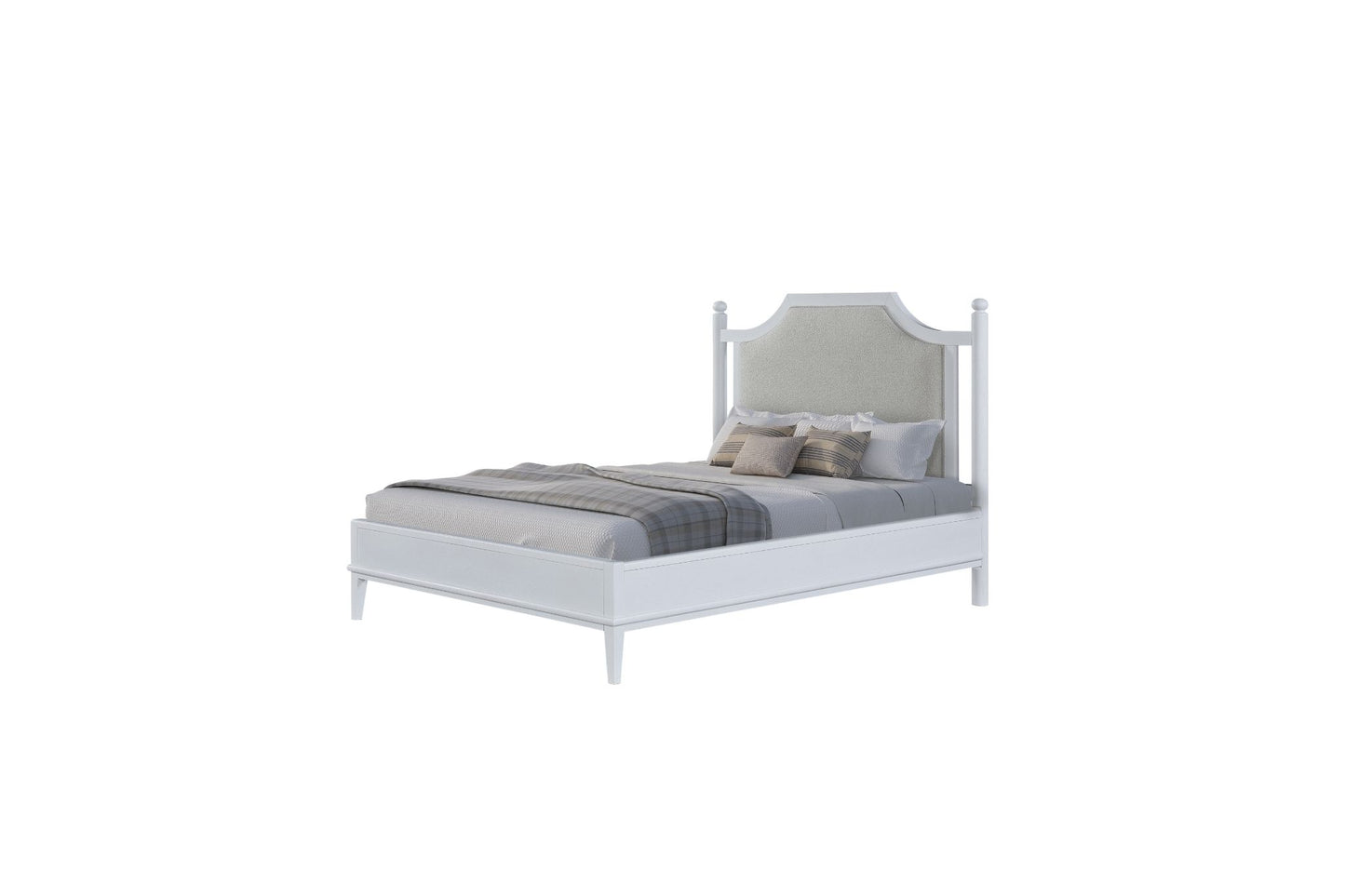 Pleasant Hill Ivory Upholstered Bed