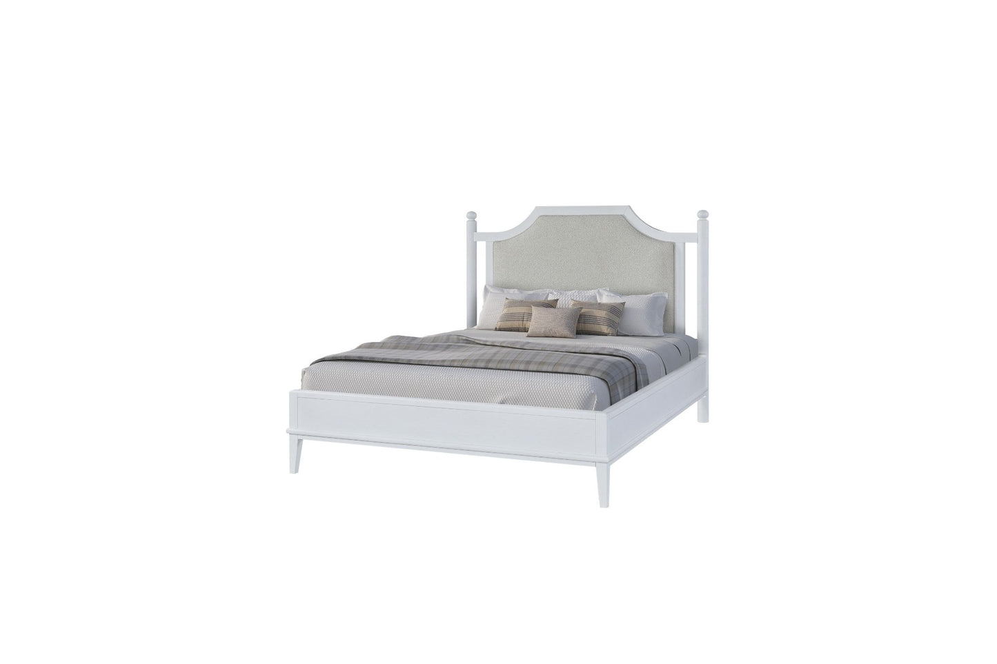 Pleasant Hill Ivory Upholstered Bed