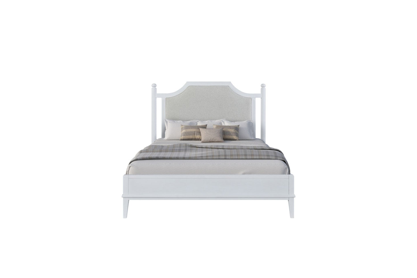Pleasant Hill Ivory Upholstered Bed