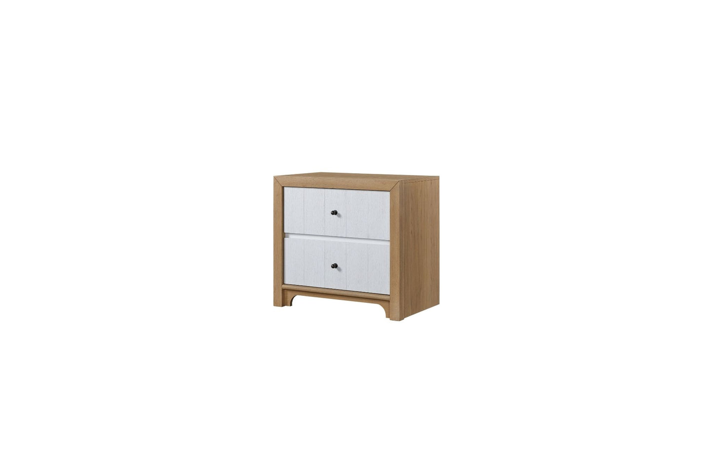 Pleasant Hill Suede and Ivory Nightstand