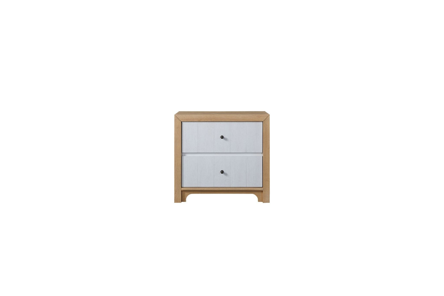 Pleasant Hill Suede and Ivory Nightstand