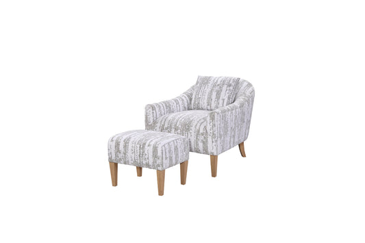 Pleasant Hill Cypress Accent Chair and Ottoman