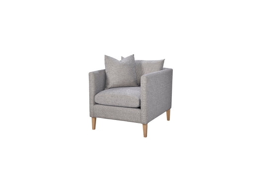 Pleasant Hill Smoke Accent Chair and Ottoman