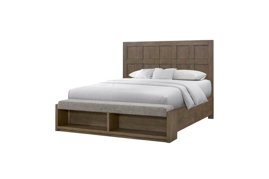 Moden Plaid Panel Bed