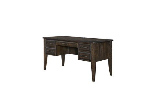 Bellamy Lane Coffee 5-Drawer Desk