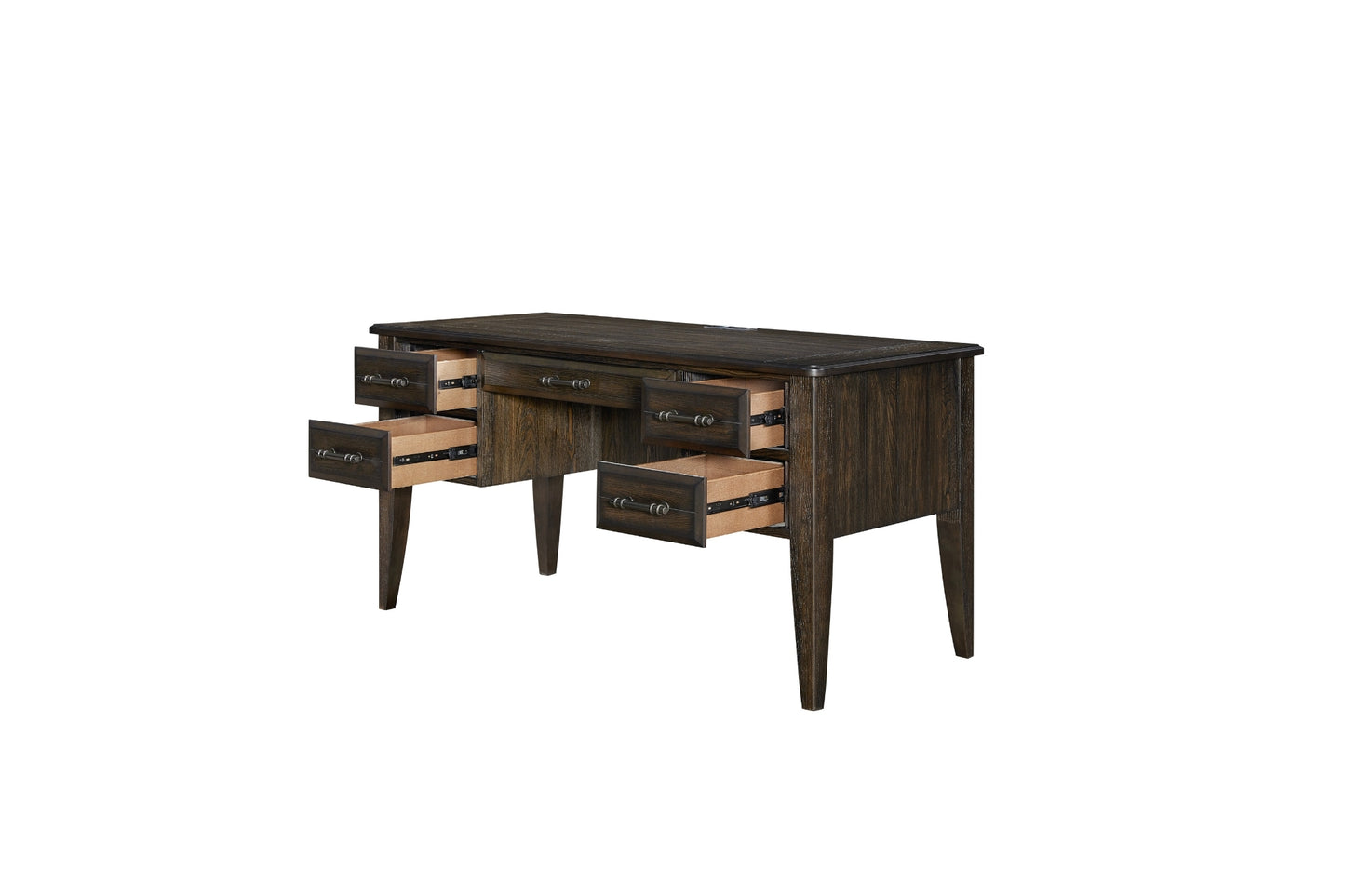 Bellamy Lane Coffee 5-Drawer Desk