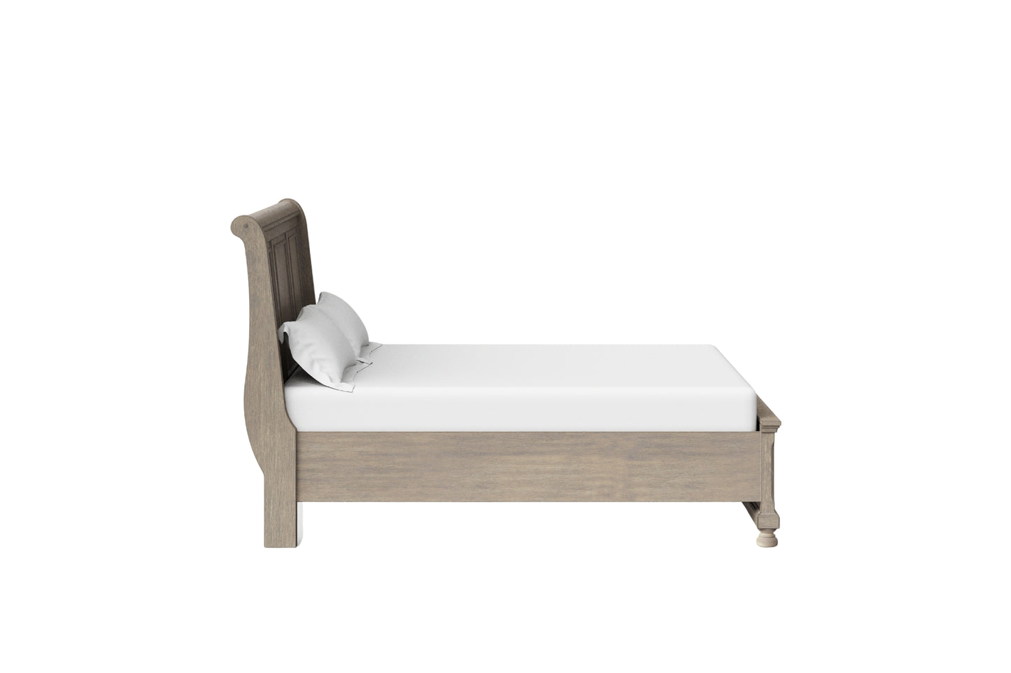 Prescott Storage Sleigh Bed- Grey