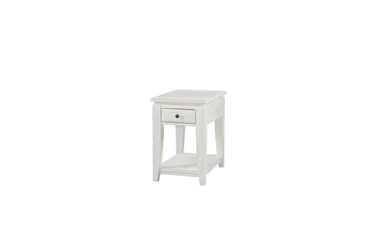 Bellamy Lane Whitewash Chairside Table