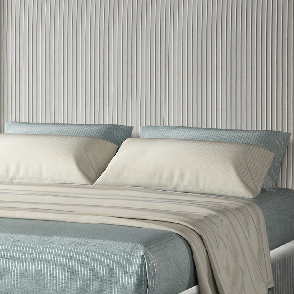 Jennie Pleated Upholstered Bed Bernards Furniture