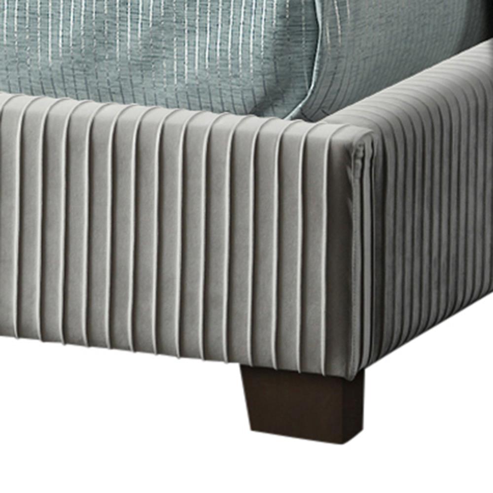 Jennie Pleated Upholstered Bed