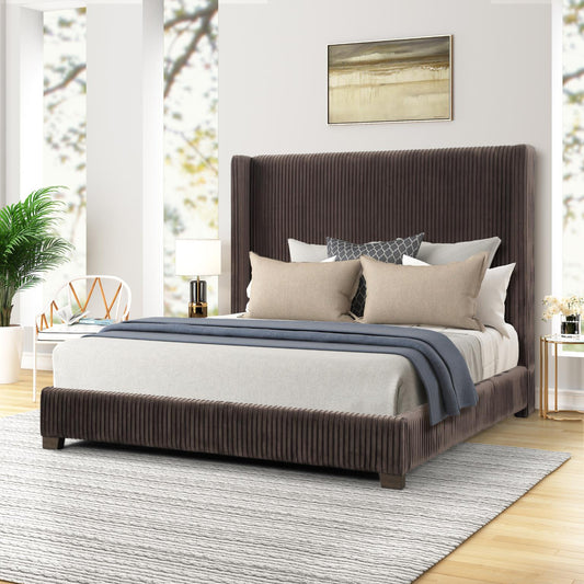 Milo Pleated Upholstered Bed